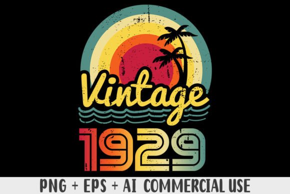 Download Vintage 1929 PNG Sublimation Design - 1929 Collection