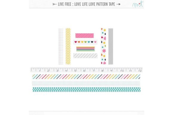 Download Live Free Love Life Pattern Tape - Premium Bundle