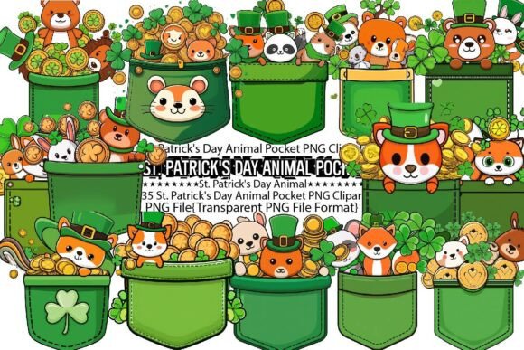 Download St. Patrick's Day Animal Pocket PNG - St. patrick's day Collection